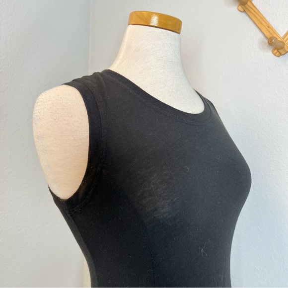 Raquel Allegra Black Sleeveless Swing Midi Dress - Picture 4 of 7